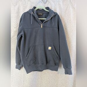 Men's Carhartt Rain Defender 1/4 Zip Hooded Sweatshirt Size M